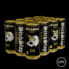 Load image into Gallery viewer, BITCHSLAP 16 oz. Natural Caffeine Focus Energy Drinks - Citrus 12pk Case