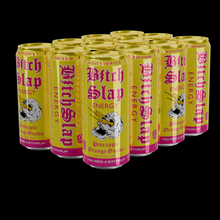 Load image into Gallery viewer, BITCHSLAP 16 oz. Natural Caffeine Focus Energy Drinks - Pineapple Orange Guava Jolt 12pk Case