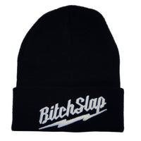 Bitchslap Big Bolt Beanie - Black/White