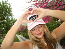 Load image into Gallery viewer, Bitchslap Big Bolt Patch Pink &amp; White Trucker Hat
