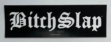 Load image into Gallery viewer, Bitchslap Old English Blk-Wht Sticker 3 pk
