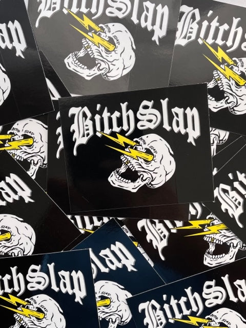 Bitchslap Lightning Skull Sticker 3 pk nutrition facts