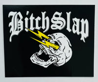 Bitchslap Lightning Skull Sticker 3 pk