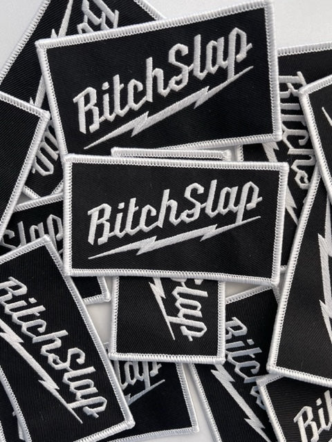 Bitchslap Big Bolt Embroidered Patch