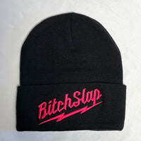 Bitchslap Big Bolt Beanie - Black/White