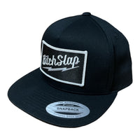 Big Bolt Patch 5-Panel Flat Brim Snap Back Wht/Blk