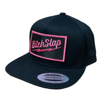Big Bolt Patch 5-Panel Flat Brim Snap Back Fuschia