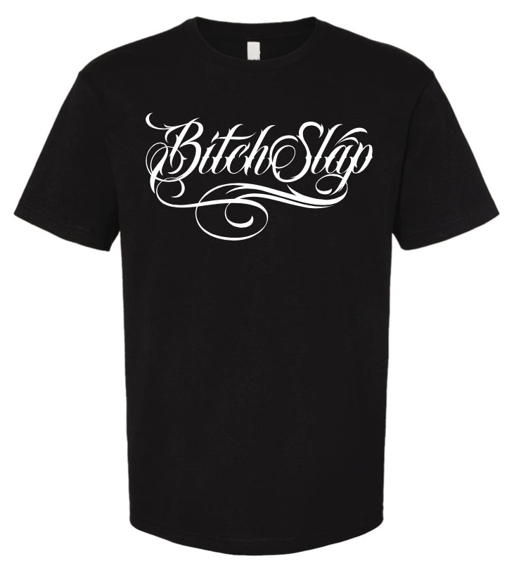 BITCHSLAP Eastside Cursive T-Shirt - White screenprint