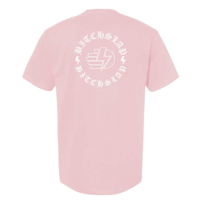 BITCHSLAP Old English T-Shirt - Pink nutrition facts