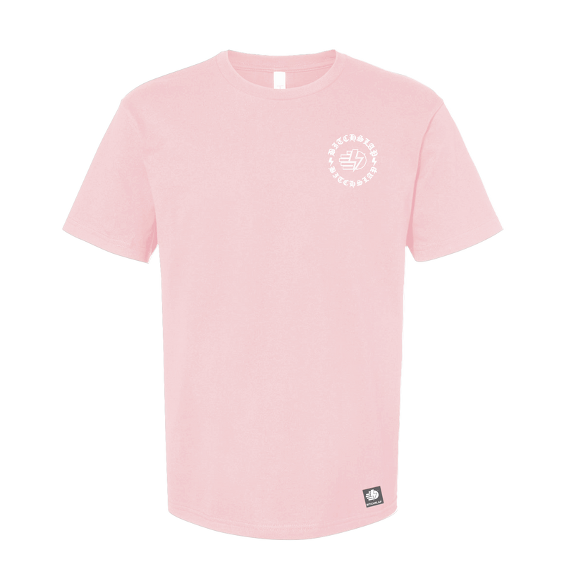 BITCHSLAP Old English T-Shirt - Pink