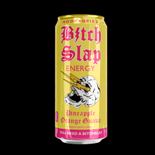 Load image into Gallery viewer, BITCHSLAP 16 oz. Natural Caffeine Focus Energy Drinks - Pineapple Orange Guava Jolt 12pk Case

