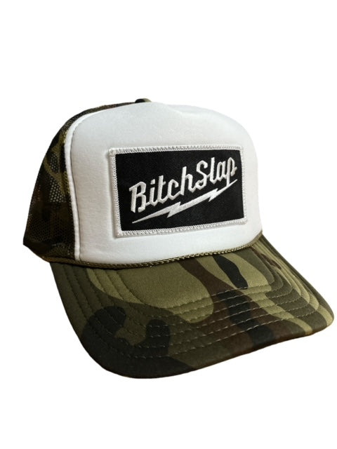 Bitchslap Big Bolt Camou Trucker hat