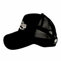 Bitchslap Black Big Bolt Retro Trucker Hat