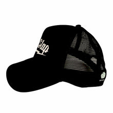 Load image into Gallery viewer, Bitchslap Black Big Bolt Retro Trucker Hat
