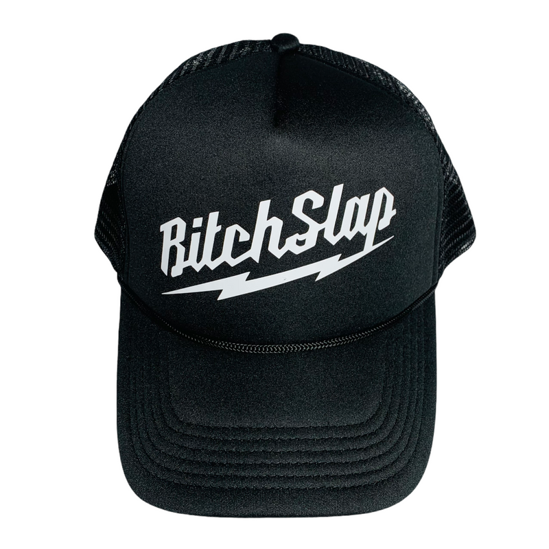 Bitchslap Black Big Bolt Retro Trucker Hat nutrition facts