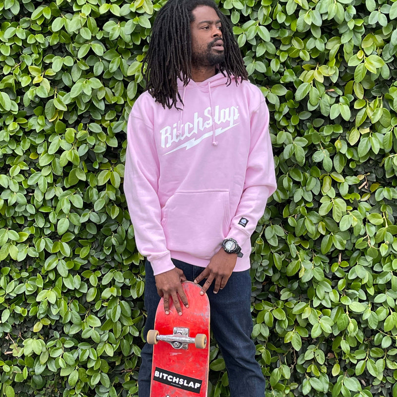 BITCHSLAP Big Bolt Hoodie - PINK